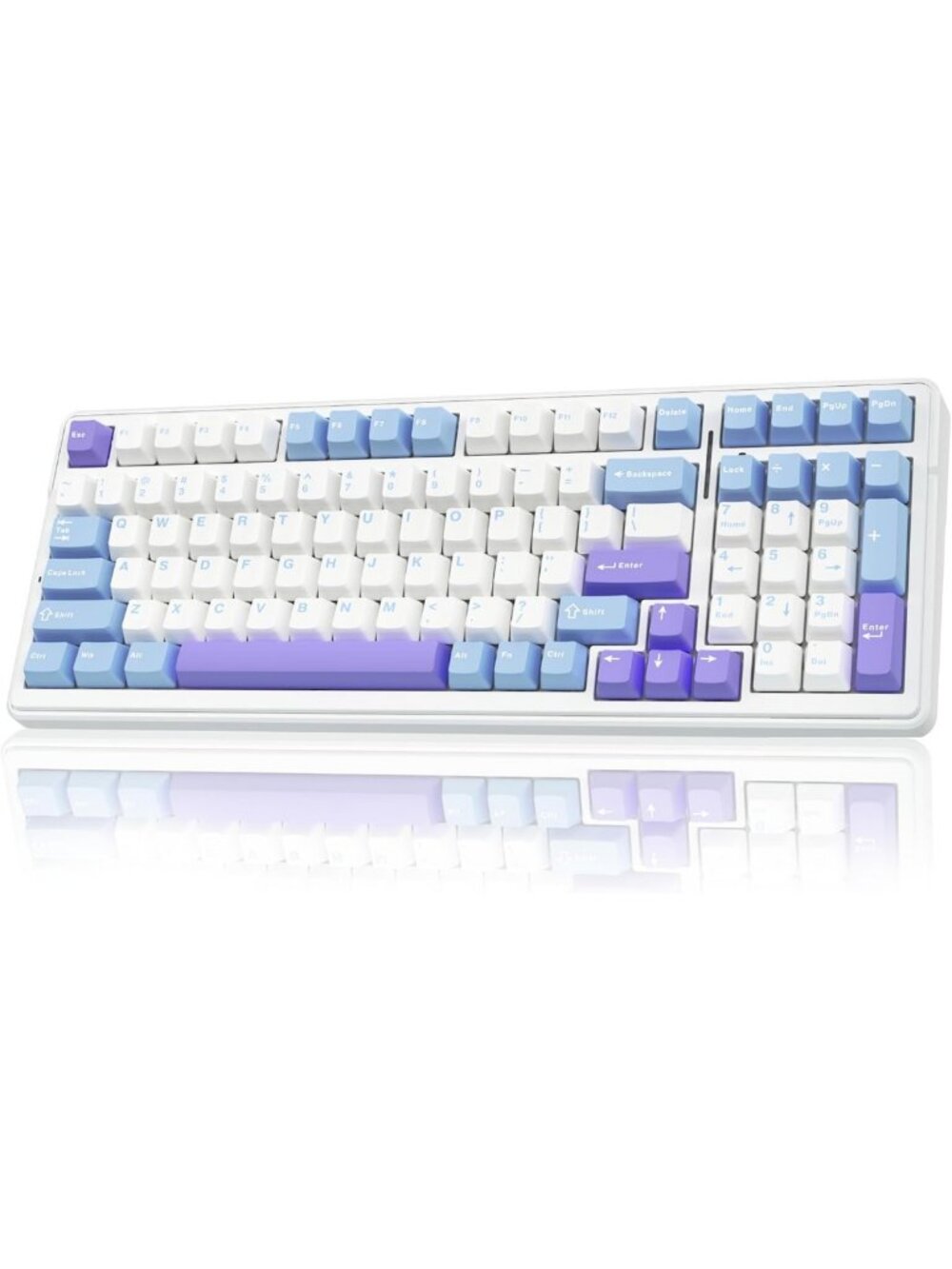 Wireless Mechanical Gaming Keyboard - Tri-Mode BT5.0, Hot Swappable, RGB